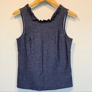 🔥 Banana Republic Denim Sleeveless Crop Top S